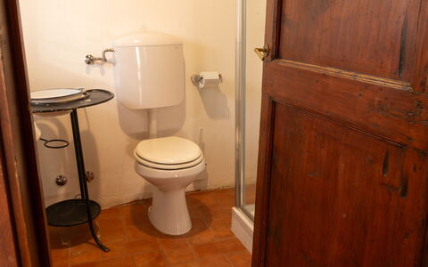 Casa Di Vignolo: Toilet Seat, Gabinetto, Idraulico Fixture, Legna, Bagno, Pavimento, Pavimentazione, Marrone, Idraulico, Camera