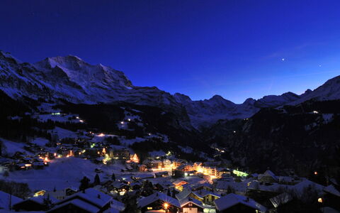 Wengen 59: Cielo, Montagna, Atmosfera, Natura, Azzurro, Neve, Paesaggio Naturale, Pendenza, Illuminazione, Highland