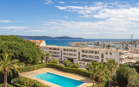 Cavalaire 279: Mare, Ricorrere, Piscina, Hotel, Balcone, Località Balneare, Resort Citta ', Villa, Spiaggia, Corrimano