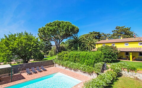 Villa Il Pellicano: Arbusto, Giardino, Eco Hotel, Shade, Hacienda, Ricorrere, Landscaping, Estate, Prato, Cortile