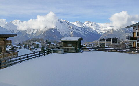 Grenier 5: Neve, Montagna, Geografia Montane, Catena Montuosa, Inverno, Cielo, Alpi, Hill Station, Nube, Architettura