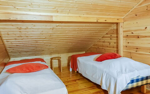 Aslakit B: Pavimento, Pavimentazione, Interior Design, Parete, Mobilia, Legna, Soffitto, Camera Da Letto, Letto, Camera