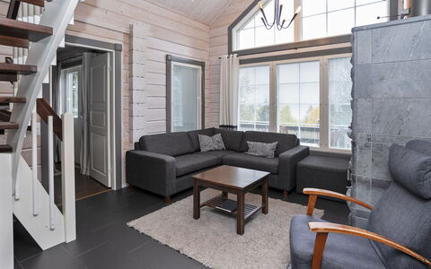 Rukanloisto a: Legna, Casa, Latifoglie, Soggiorno, Pavimento In Legno, Plank, Sedia, Color Legno, Log Cabin, Divano