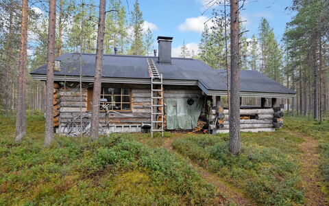 Rukanlumous 1: Villetta, Woodland, Log Cabin, Larice, Edifici Giardino, Raccordo, Capannone, Baracca