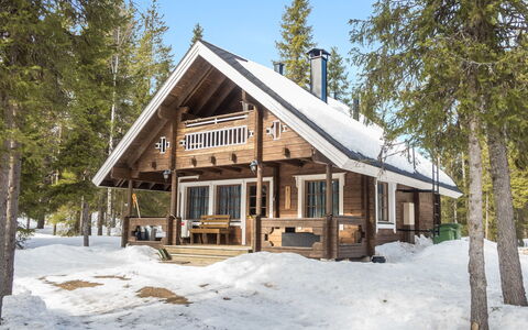 Mustikkaranta: Neve, Legna, Inverno, Villetta, Casa, Tetto, Casa, Congelamento, Log Cabin, Ramoscello