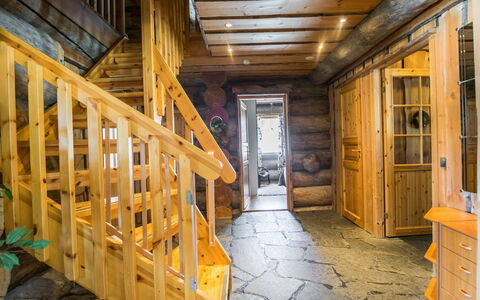 Iso-Karhu: Legna, Raccordo, Villetta, Casa, Casa, Plank, Edifici Giardino, Log Cabin, Latifoglie, Portico