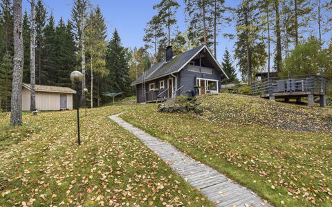Mykkylä: Villetta, Casa, Casa, Edifici Giardino, Raccordo, Log Cabin, Agriturismo, Estate, Capannone, Cortile