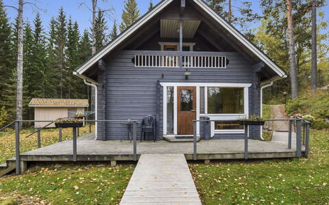 Mykkylä: Villetta, Casa, Casa, Edifici Giardino, Raccordo, Log Cabin, Agriturismo, Estate, Capannone, Cortile