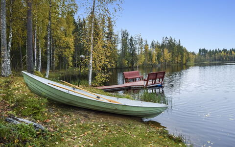 Mykkylä: Villetta, Casa, Casa, Edifici Giardino, Raccordo, Log Cabin, Agriturismo, Estate, Capannone, Cortile