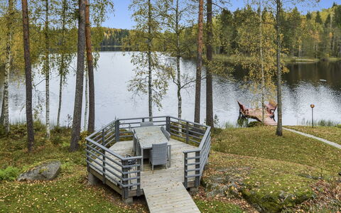 Mykkylä: Villetta, Casa, Casa, Edifici Giardino, Raccordo, Log Cabin, Agriturismo, Estate, Capannone, Cortile