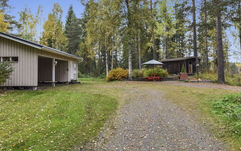 Mykkylä: Villetta, Casa, Casa, Edifici Giardino, Raccordo, Log Cabin, Agriturismo, Estate, Capannone, Cortile