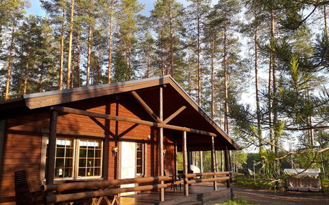 Aaretti: Villetta, Casa, Casa, Edifici Giardino, Raccordo, Log Cabin, Agriturismo, Estate, Capannone, Cortile