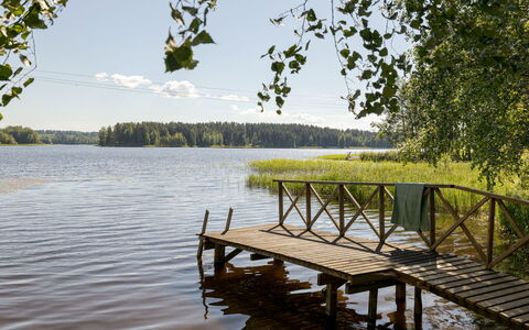 Joutsenlahti: Villetta, Casa, Casa, Edifici Giardino, Raccordo, Log Cabin, Agriturismo, Estate, Capannone, Cortile