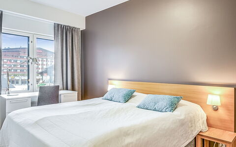 Ruka Ski Chalets 64, 1210: Letto, Interior Design, Camera Da Letto, Pavimentazione, Mobilia, Pavimento, Lenzuolo, Bedding, Biancheria, Soffitto