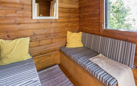 Heikinranta: Legna, Villetta, Log Cabin, Foresta, Capannone, Edifici Giardino, Larice, Woodland, Color Legno