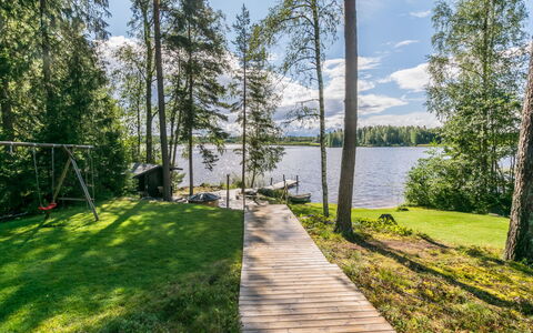 Heikinranta: Legna, Villetta, Log Cabin, Foresta, Capannone, Edifici Giardino, Larice, Woodland, Color Legno
