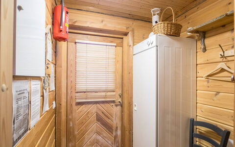 Poronpurema a: Legna, Villetta, Log Cabin, Foresta, Capannone, Edifici Giardino, Larice, Woodland, Color Legno