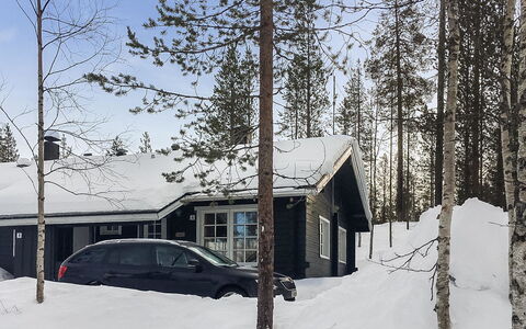 Lomaylläs B26 Palovaarankaarre 8 a: Waterway, Banca, Alveo, Lago, Villetta, Foresta, Canale, Serbatoio, Log Cabin