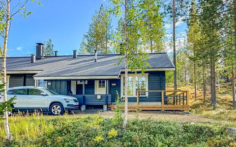Lomaylläs B26 Palovaarankaarre 8 a: Waterway, Banca, Alveo, Lago, Villetta, Foresta, Canale, Serbatoio, Log Cabin