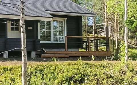 Lomaylläs B26 Palovaarankaarre 8 a: Waterway, Banca, Alveo, Lago, Villetta, Foresta, Canale, Serbatoio, Log Cabin