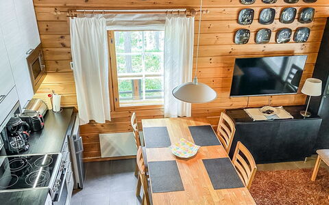 Lomaylläs B26 Palovaarankaarre 8 a: Waterway, Banca, Alveo, Lago, Villetta, Foresta, Canale, Serbatoio, Log Cabin