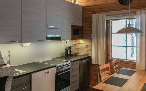 Lomaylläs B26 Palovaarankaarre 8 a: Waterway, Banca, Alveo, Lago, Villetta, Foresta, Canale, Serbatoio, Log Cabin