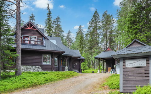 Villa Lumo (Ent. Ylläskyrö): Albero, Casa, Villetta, Casa, Tetto, Lotto, Foresta, Larice, Raccordo