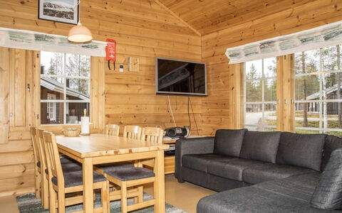 Lomaylläs H113 Pistopolku 5A: Waterway, Banca, Alveo, Lago, Villetta, Foresta, Canale, Serbatoio, Log Cabin