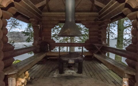 Kärkimökki: Albero, Banca, Casa, Villetta, Lago, Stagno, Foresta, Log Cabin