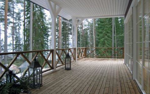 Ylä-Hannala: Villetta, Casa, Casa, Edifici Giardino, Raccordo, Log Cabin, Agriturismo, Estate, Capannone, Cortile