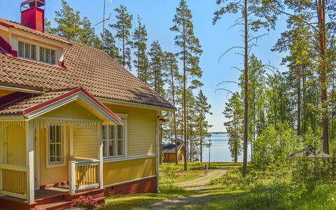 Villa Kukkapää: Legna, Villetta, Log Cabin, Foresta, Capannone, Edifici Giardino, Larice, Woodland, Color Legno