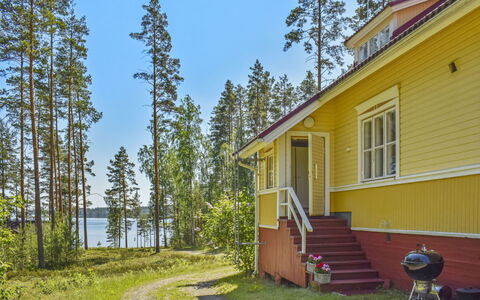 Villa Kukkapää: Legna, Villetta, Log Cabin, Foresta, Capannone, Edifici Giardino, Larice, Woodland, Color Legno