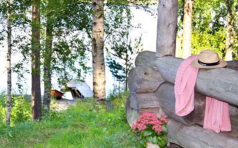 Mäkitorppa: Albero, Banca, Casa, Villetta, Lago, Stagno, Foresta, Log Cabin