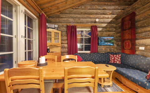 Lomaylläs D59 Palovaarankaarre 13 a: Legna, Villetta, Log Cabin, Foresta, Capannone, Edifici Giardino, Larice, Woodland, Color Legno