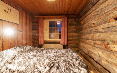Lomaylläs D59 Palovaarankaarre 13 a: Legna, Villetta, Log Cabin, Foresta, Capannone, Edifici Giardino, Larice, Woodland, Color Legno