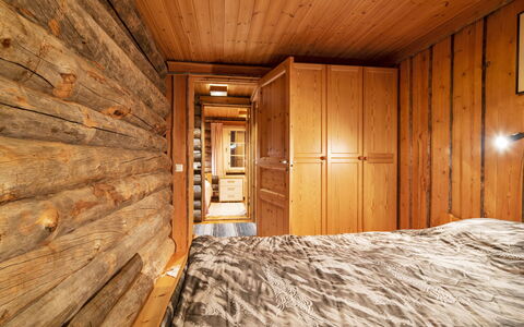 Lomaylläs D59 Palovaarankaarre 13 a: Legna, Villetta, Log Cabin, Foresta, Capannone, Edifici Giardino, Larice, Woodland, Color Legno