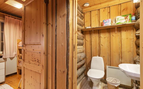 Lomaylläs D59 Palovaarankaarre 13 a: Legna, Villetta, Log Cabin, Foresta, Capannone, Edifici Giardino, Larice, Woodland, Color Legno