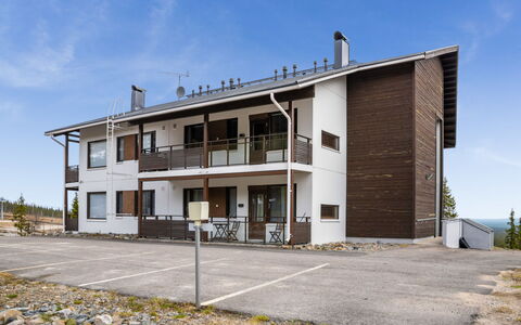 Villa Ylläs 201: Legna, Raccordo, Villetta, Casa, Casa, Plank, Edifici Giardino, Log Cabin, Latifoglie, Portico
