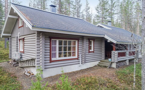 Ylläksen Tunturihonkamaja a 1: Villetta, Casa, Casa, Edifici Giardino, Raccordo, Log Cabin, Agriturismo, Estate, Capannone, Cortile