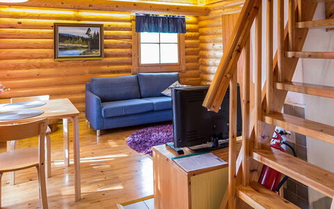 Ylläksen Tunturihonkamaja a 1: Villetta, Casa, Casa, Edifici Giardino, Raccordo, Log Cabin, Agriturismo, Estate, Capannone, Cortile