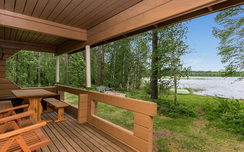 Koivuranta: Legna, Villetta, Log Cabin, Foresta, Capannone, Edifici Giardino, Larice, Woodland, Color Legno