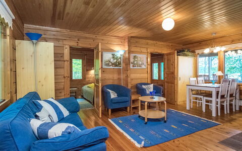 Koivuranta: Legna, Villetta, Log Cabin, Foresta, Capannone, Edifici Giardino, Larice, Woodland, Color Legno