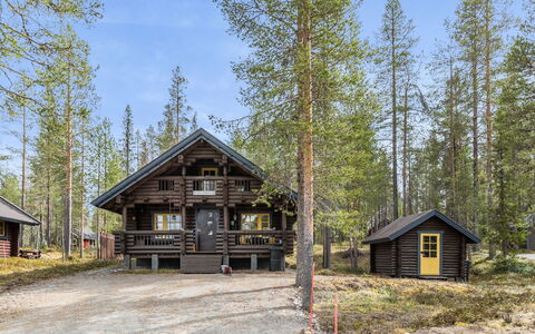 Riekonmarja: Villetta, Casa, Casa, Edifici Giardino, Raccordo, Log Cabin, Agriturismo, Estate, Capannone, Cortile
