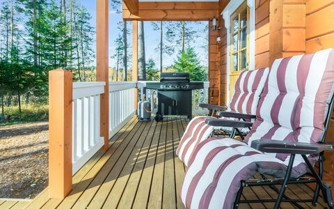 Telkkä: Legna, Villetta, Log Cabin, Foresta, Capannone, Edifici Giardino, Larice, Woodland, Color Legno