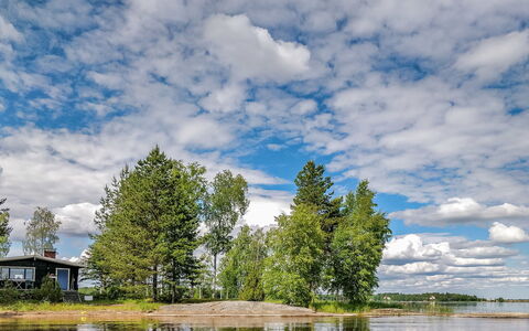 Inninniemi: Legna, Villetta, Log Cabin, Foresta, Capannone, Edifici Giardino, Larice, Woodland, Color Legno