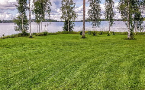 Inninniemi: Legna, Villetta, Log Cabin, Foresta, Capannone, Edifici Giardino, Larice, Woodland, Color Legno
