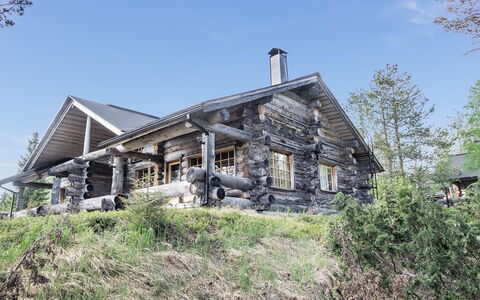 Kelovalta 7B: Legna, Raccordo, Villetta, Casa, Casa, Plank, Edifici Giardino, Log Cabin, Latifoglie, Portico