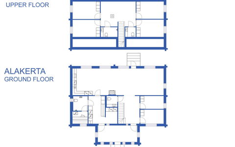 Tervakko: Villetta, Casa, Casa, Edifici Giardino, Raccordo, Log Cabin, Agriturismo, Estate, Capannone, Cortile