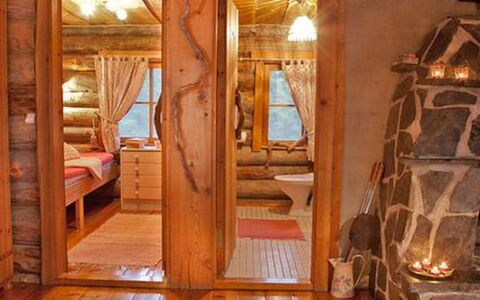 Kopinkallio 1: Albero, Banca, Casa, Villetta, Lago, Stagno, Foresta, Log Cabin