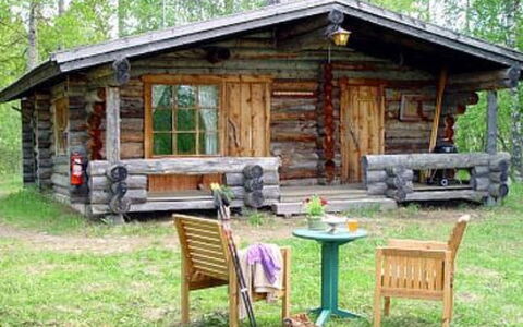 Kopinkallio 1: Villetta, Casa, Casa, Edifici Giardino, Raccordo, Log Cabin, Agriturismo, Estate, Capannone, Cortile